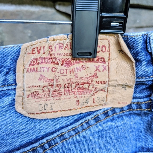 LEVI STRAUSS 501 Crochet Cutoff Remade Shorts L - Picture 8 of 9